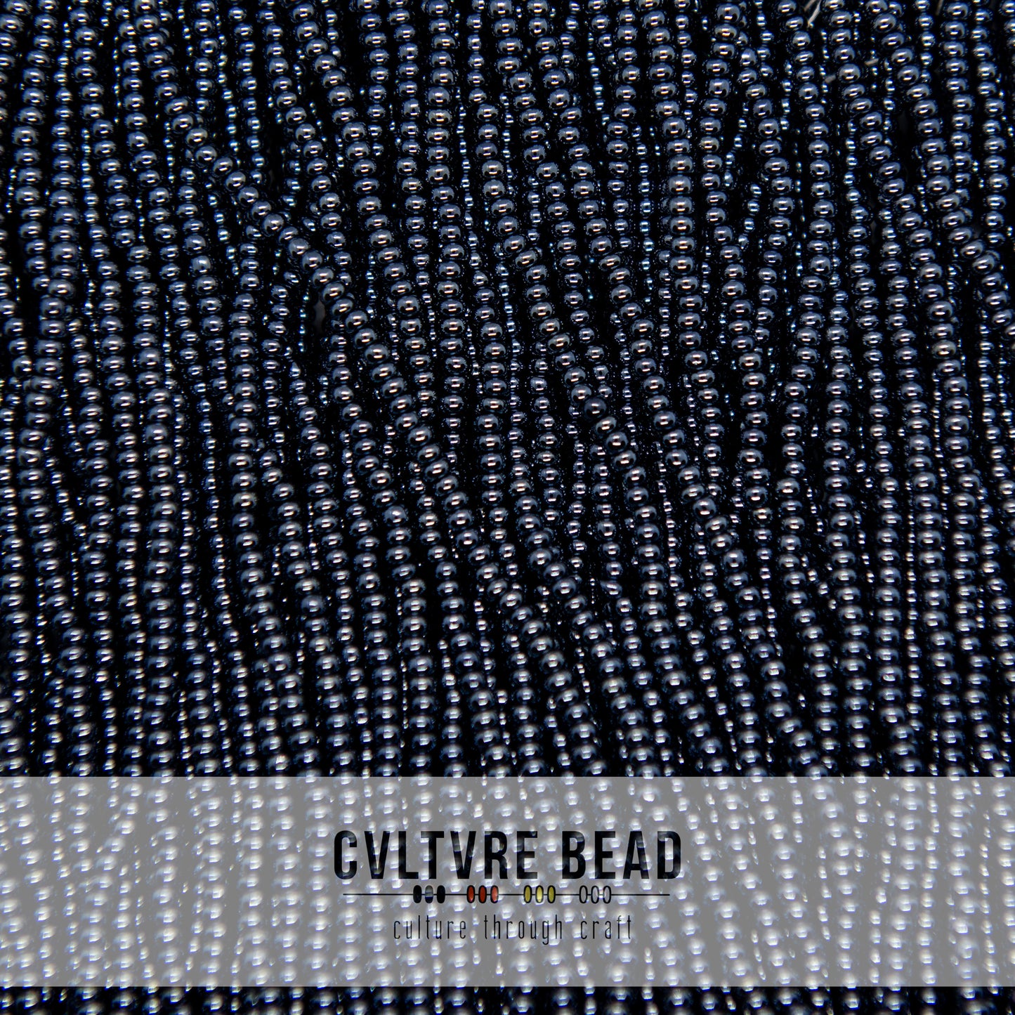 Czech Seed Bead 11/0 Gun Metal - Hank - 18g