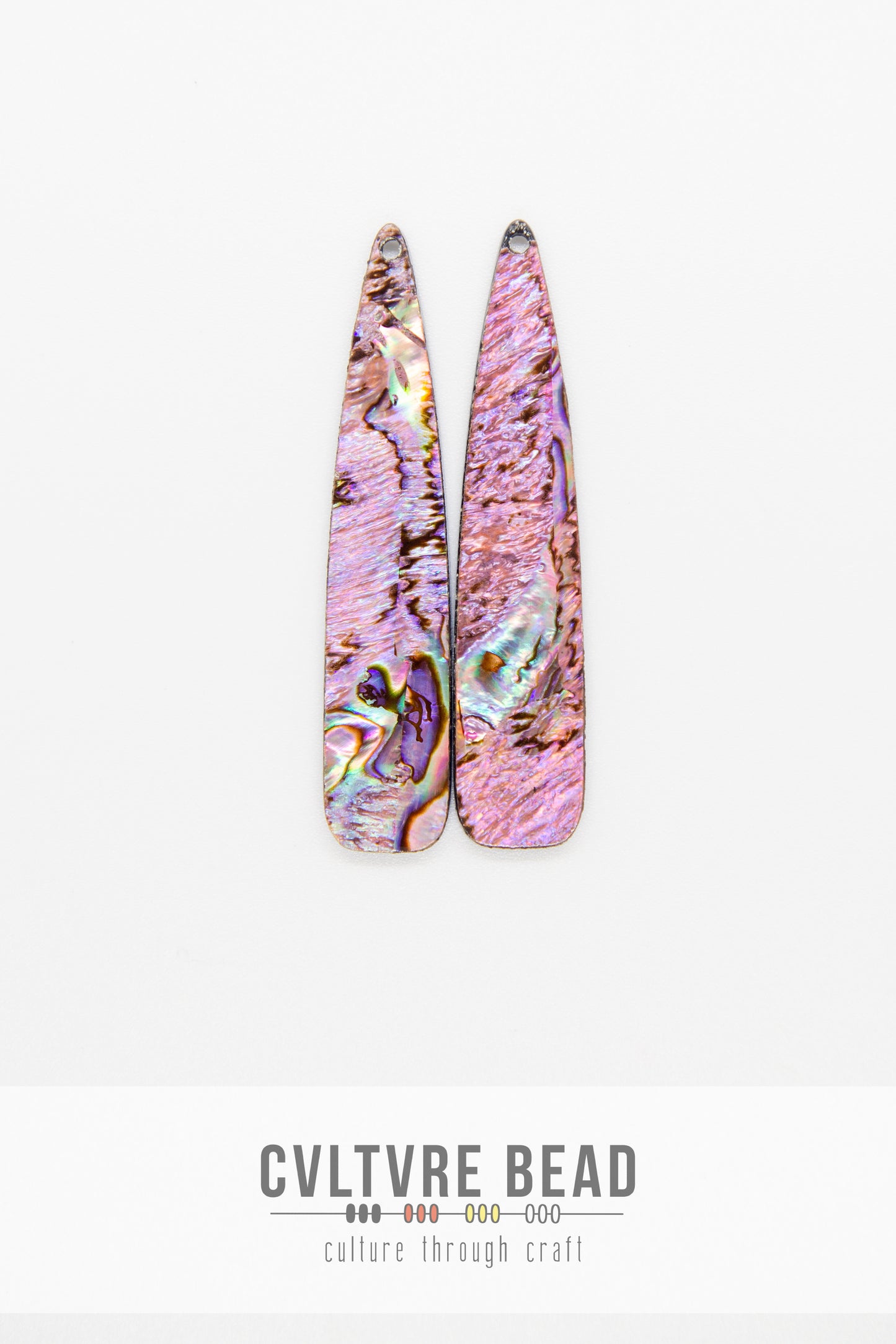 Pink Abalone Shell Resin Centres