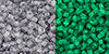 Toho SB 11/0 - Glow-in-Dark Gray Crystal/Bright Green