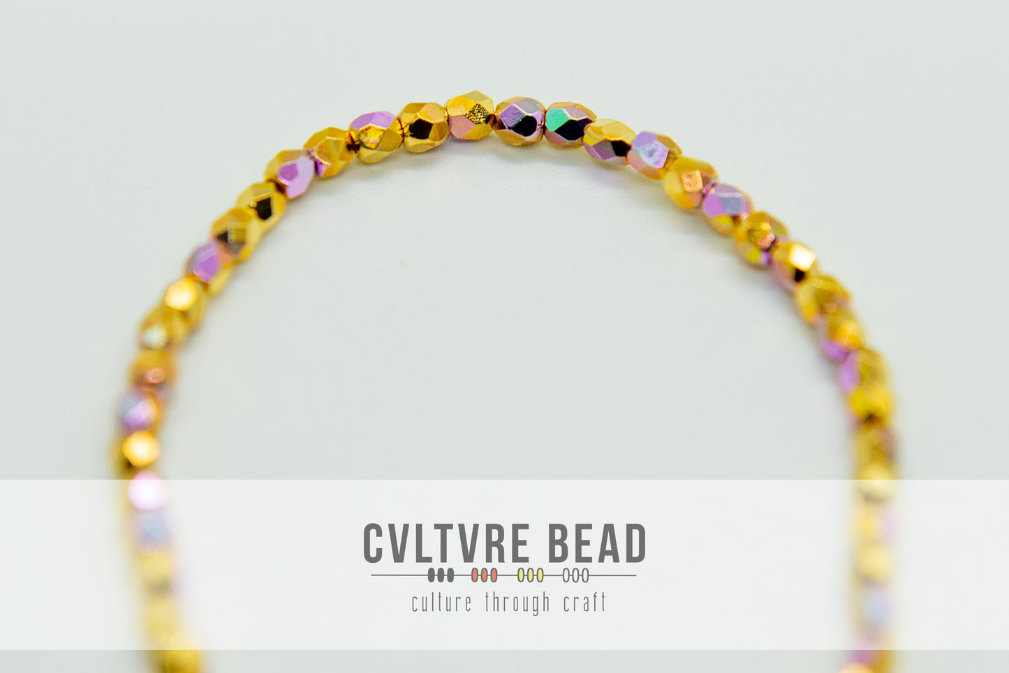 Czech Firepolished Beads - 3mm, 24kt Gold Plated AB