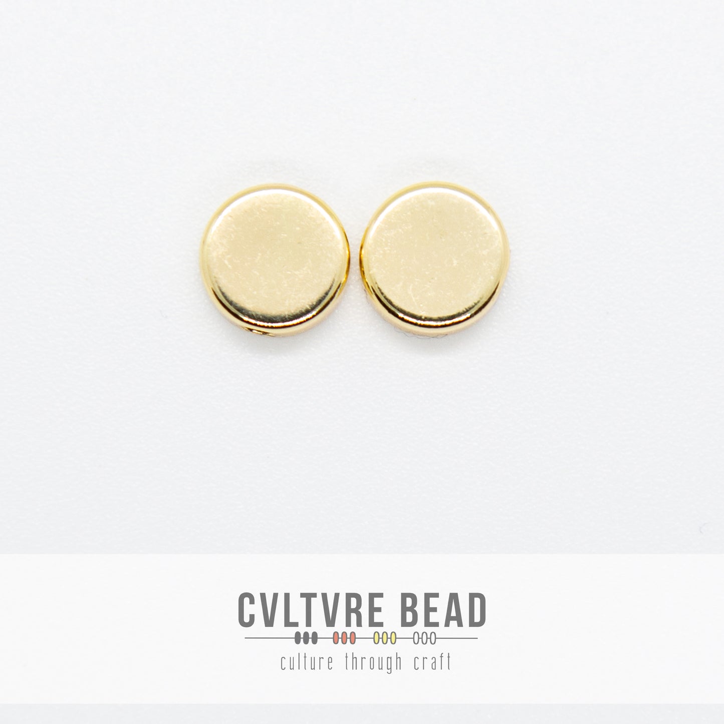 24kt Gold Plated Centres - 8mm