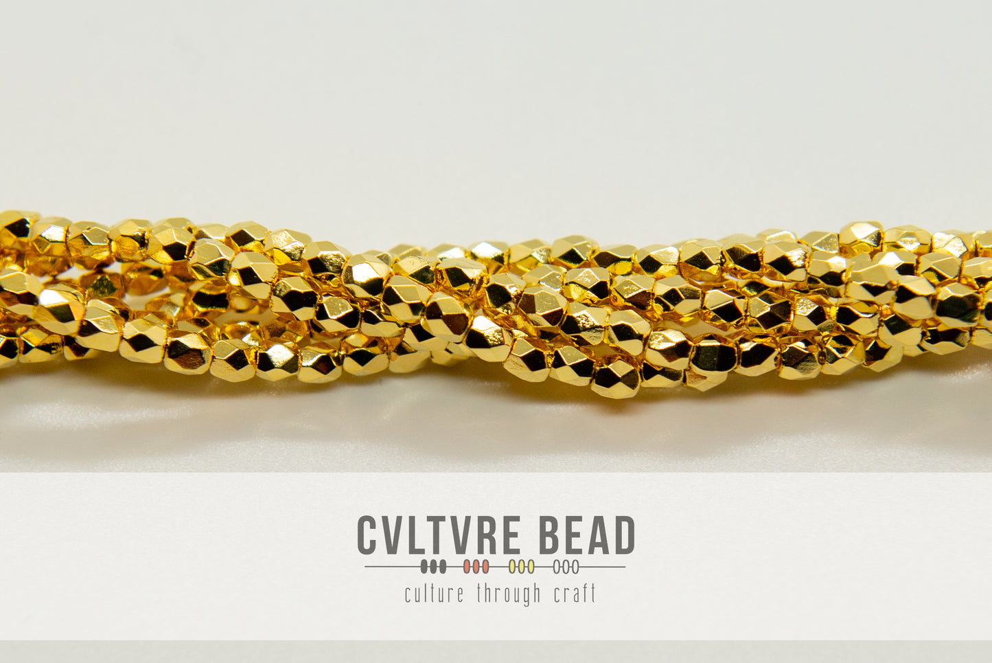 Czech Firepolished Beads - 3mm, 24kt Gold Plated