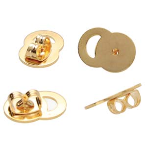 Earring Lifters Gold Plated - 10 pairs