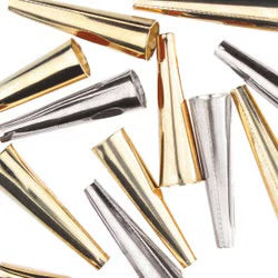 Metal Cones - 12 Silver & 12 Gold - 24.6MM - 24pcs