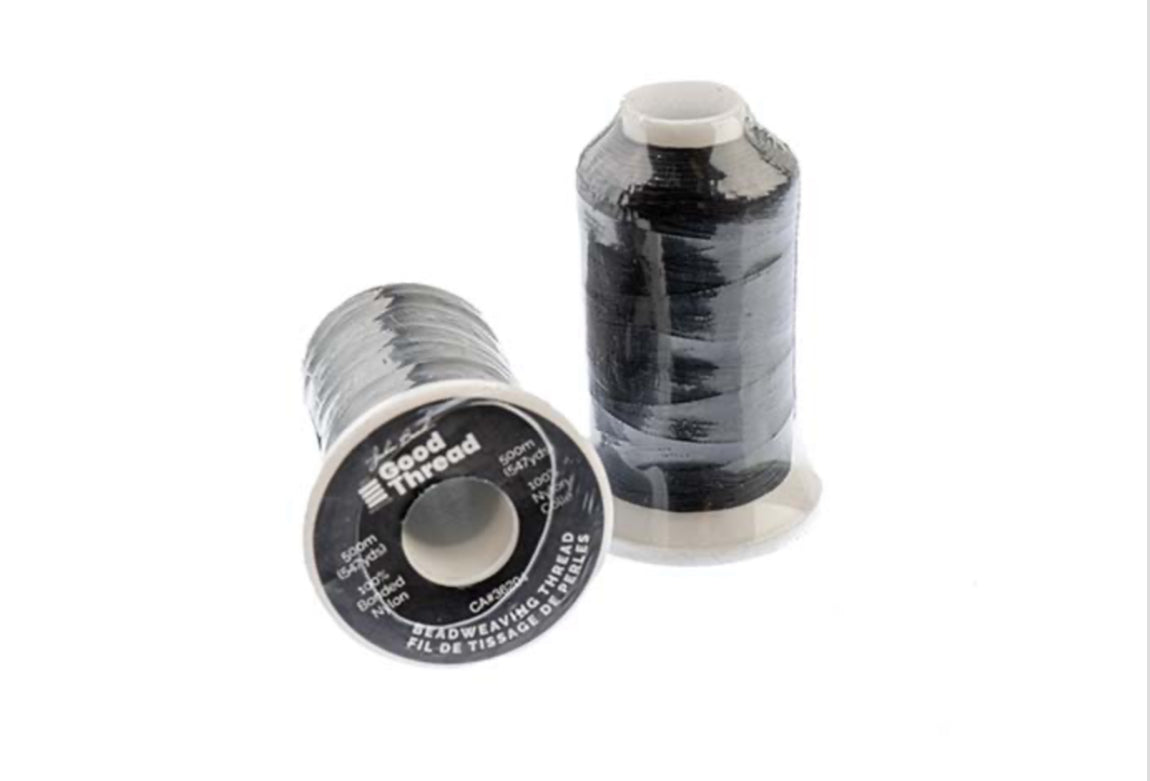 Good Thread - Black Beading Nylon - 500m Spool