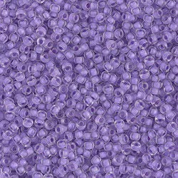 11/0 Semi-Matte Lilac Lined Crystal - 23g - Miyuki Seed Bead