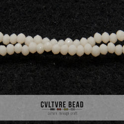 Crystal Lane Rondelle - 1.5x2.5mm -  Op. Light Cream