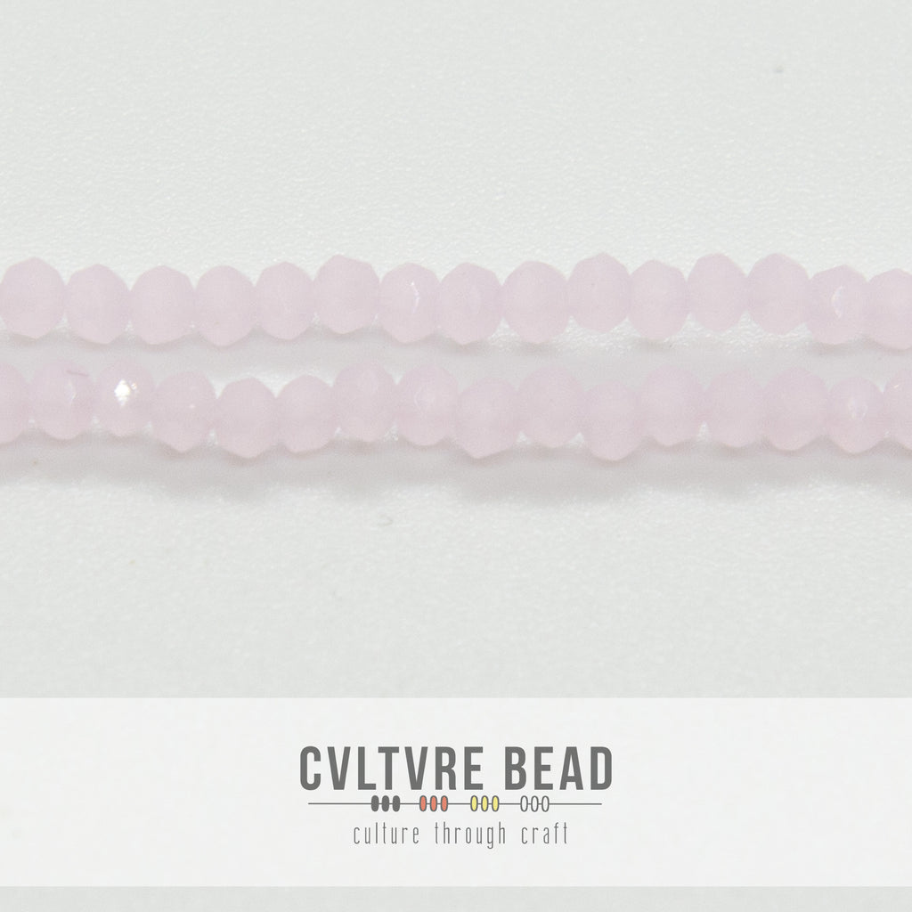 Crystal Lane Rondelle - 1.5x2.5mm -  Op. Pink