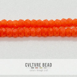Crystal Lane Rondelle - 1.5x2.5mm -  Op. Orange