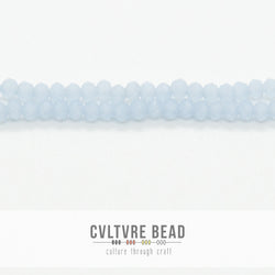 Crystal Lane Rondelle - 1.5x2.5mm - Opaque Light Periwinkle