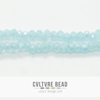 Crystal Lane Rondelle - 1.5x2.5mm - Opaque Blue AB