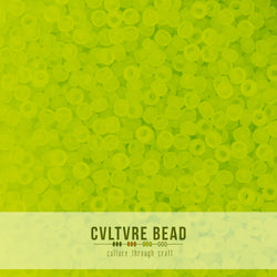 11/0 Matte Transp. Chartreuse - 23g - Miyuki Seed Bead