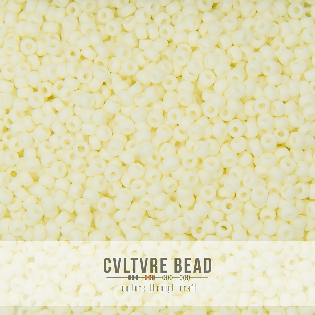 11/0 Matte Op. Cream - 23g - Miyuki Seed Bead