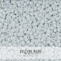 11/0 Fancy Frosted Palest Gray - 23g - Miyuki Seed Bead