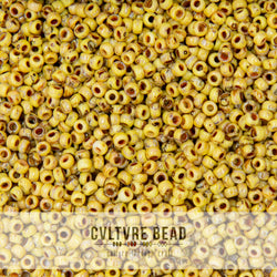 11/0 Picasso Canary Yellow Matte - 23g - Miyuki Seed Bead
