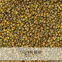 11/0 Picasso Brown Tan Matte - 23g - Miyuki Seed Bead