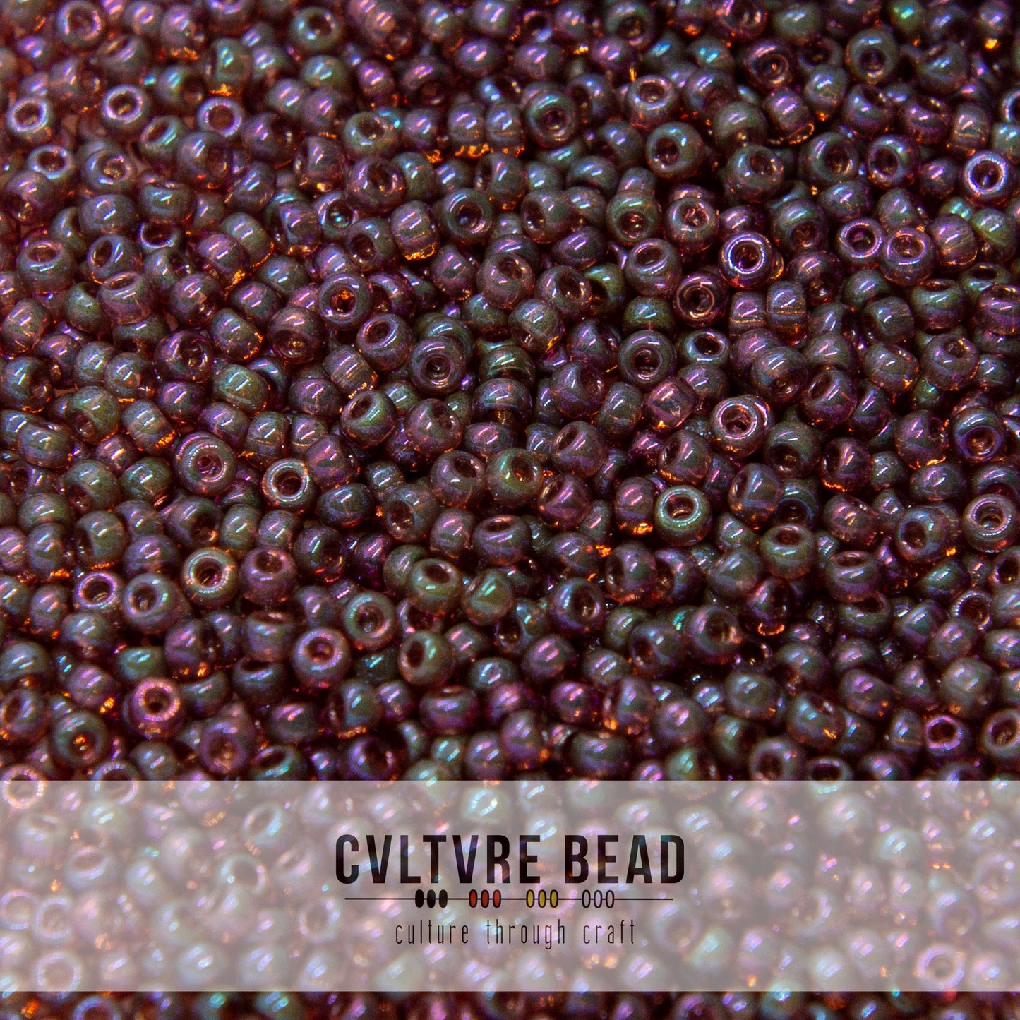 11/0 Amethyst Gold Luster AB - 23g - Miyuki Seed Bead