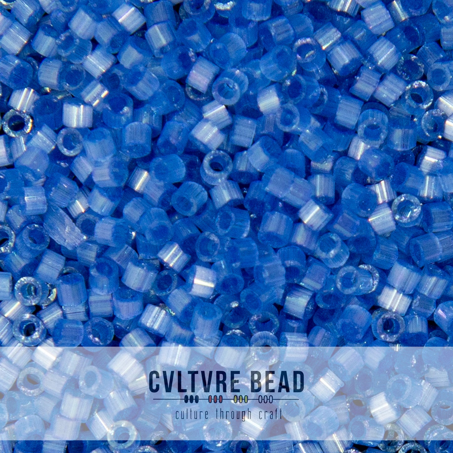 11/0 Silk Satin Dusk Blue Dyed - Miyuki Delica - 7.2 gram tube