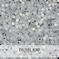 11/0 Silk Satin Shadow Gray Dyed - Miyuki Delica - 7.2 gram tube