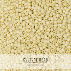 11/0 Op. Matte Bone - Miyuki Delica - 7.2 gram tube