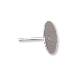 Stainless Steel Flat Post - 10x12mm - 15 pairs
