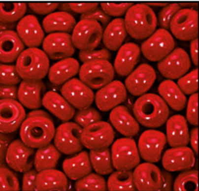 Czech Seed Bead 10/0 Dark Red Op - 1 Hank