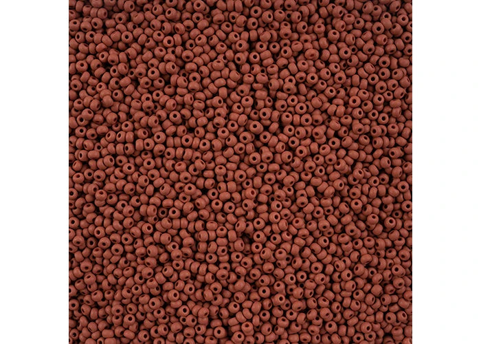 PERMALUX 11/0 Czech Seed Bead Brown Matte - 20g