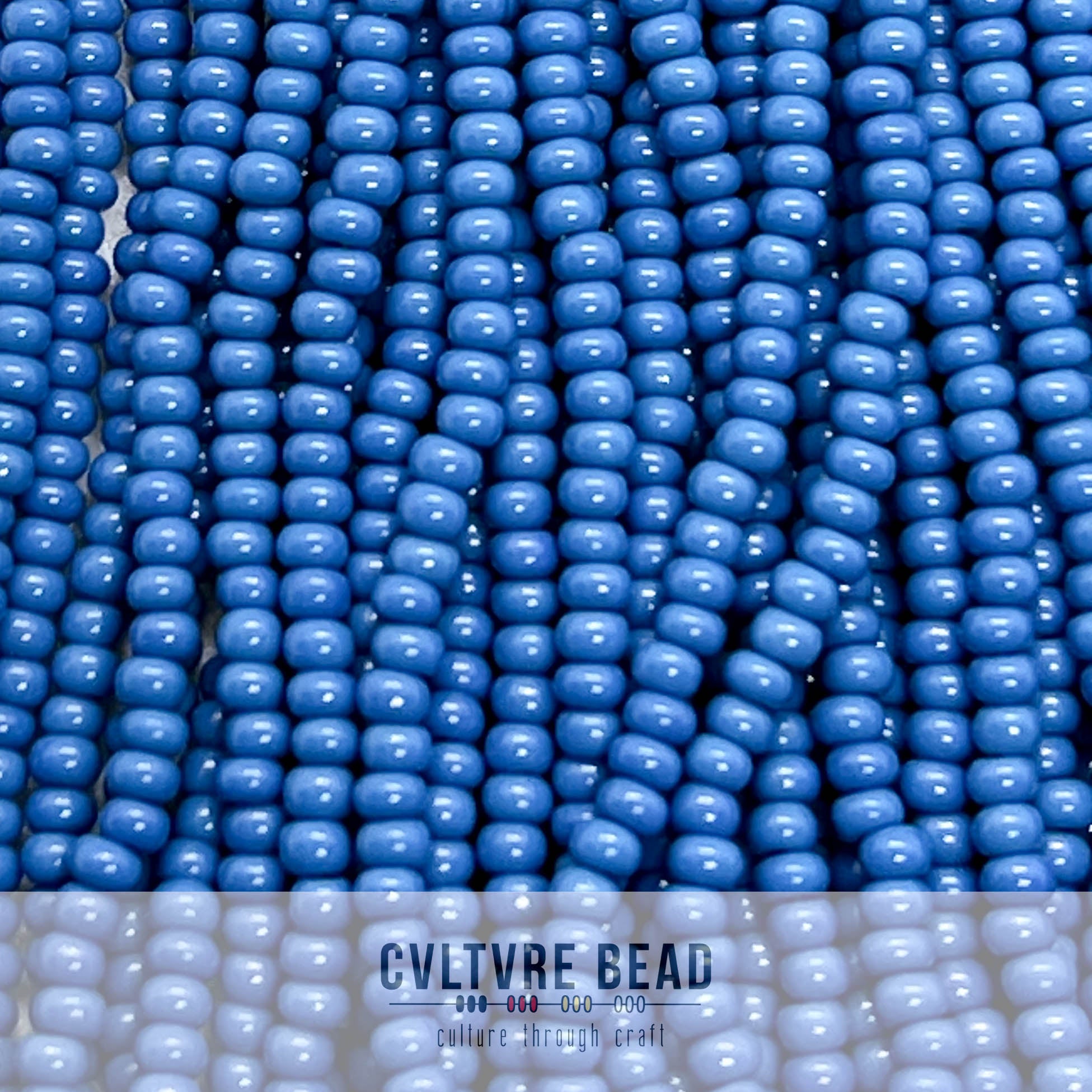 Czech Seed Bead 10/0 Slate Blue Op - 1 Hank