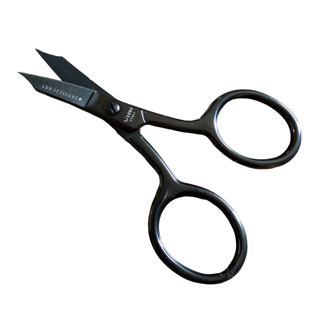 4” LDH Fine Tip - Embroidery Scissors - Midnight Edition