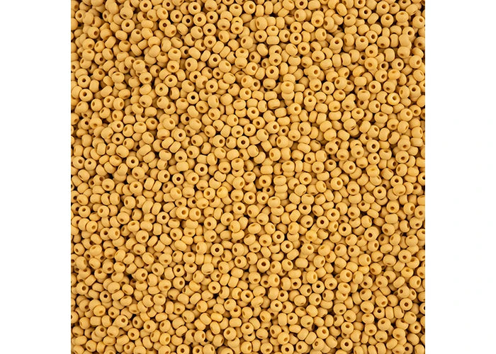PERMALUX 11/0 Czech Seed Bead Yellow-Brown Matte - 20g