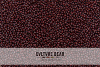 Czech Seed Bead 10/0 Striped Cranberry 22g vial