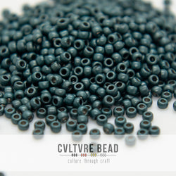 Toho SB 11/0 - HM - Frosted Teal Hematite
