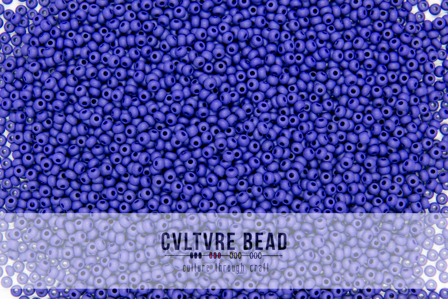 Czech Seedbead 10/0 Matte Opaque Dark Royal Blue 20g