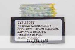 Beading Needle Gold Eye No. 11 - Japanese Quality - .46mmx33.3mm