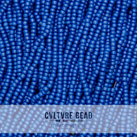 Czech Seed Bead 10/0 Slate Blue Op. Matte Pearl - 1 Hank