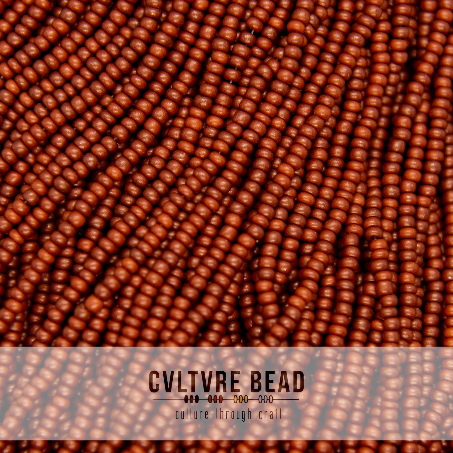 Czech Seed Bead 11/0 Rusty Copper Op. Matte Pearl - 1 Hank