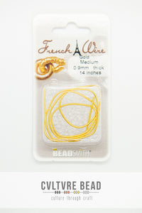 French Wire - Gold - Medium 0.9mm - 14 inches