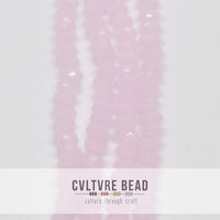 Crystal Lane Rondelle - 3x4mm - Opaque Pink