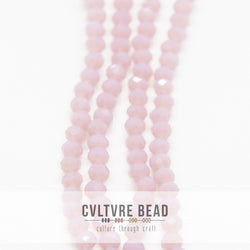 Crystal Lane Rondelle - 3x4mm - Opaque Mauve
