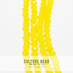 Crystal Lane Rondelle - 3x4mm - Transparent Yellow