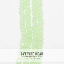 Crystal Lane Rondelle - 3x4mm - Opaque Light Green