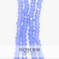 Crystal Lane Rondelle - 3x4mm - Opaque Dark Periwinkle
