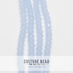 Crystal Lane Rondelle - 3x4mm - Opaque Light Periwinkle