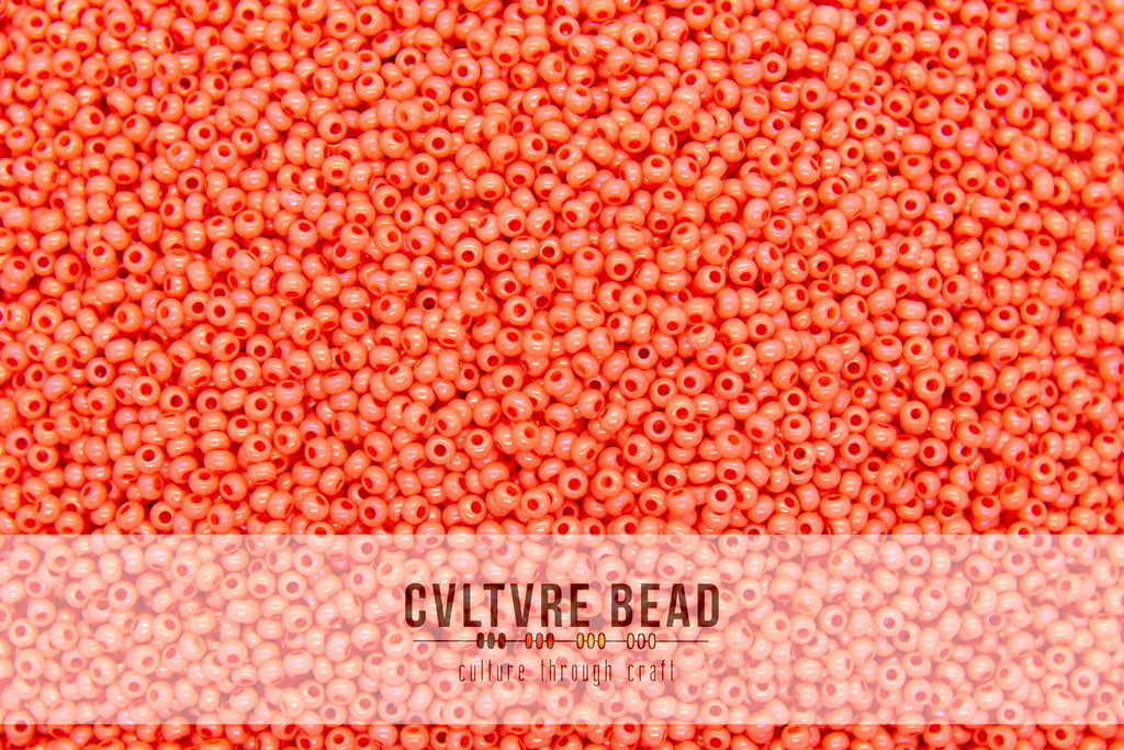 Czech Seedbead 10/0 Chalk Pink Rainbow Solgel - 20g