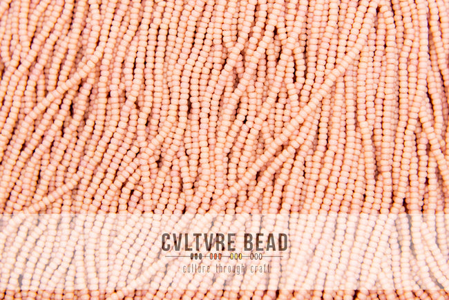 Size 6/0 Seed Beads - 1990's Vintage Dusty Rose Pink - Treefrog Beads