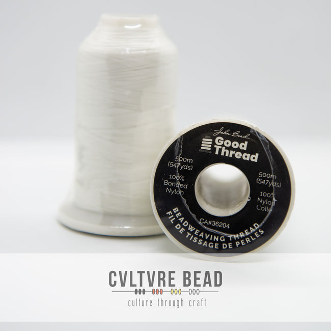 Good Thread - White Beading Nylon - 500m Spool