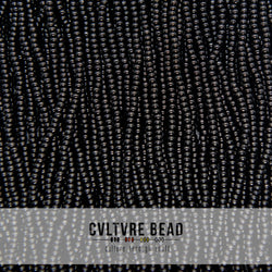 Czech Seed Bead 11/0 Jet - Hank - 18g