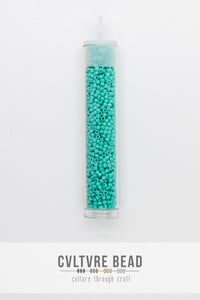 Toho Seedbead Charlotte 15/0 - Opaque Turquoise - 2.5" vial