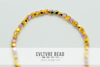 Czech Firepolished Beads - 3mm, 24kt Gold Plated AB