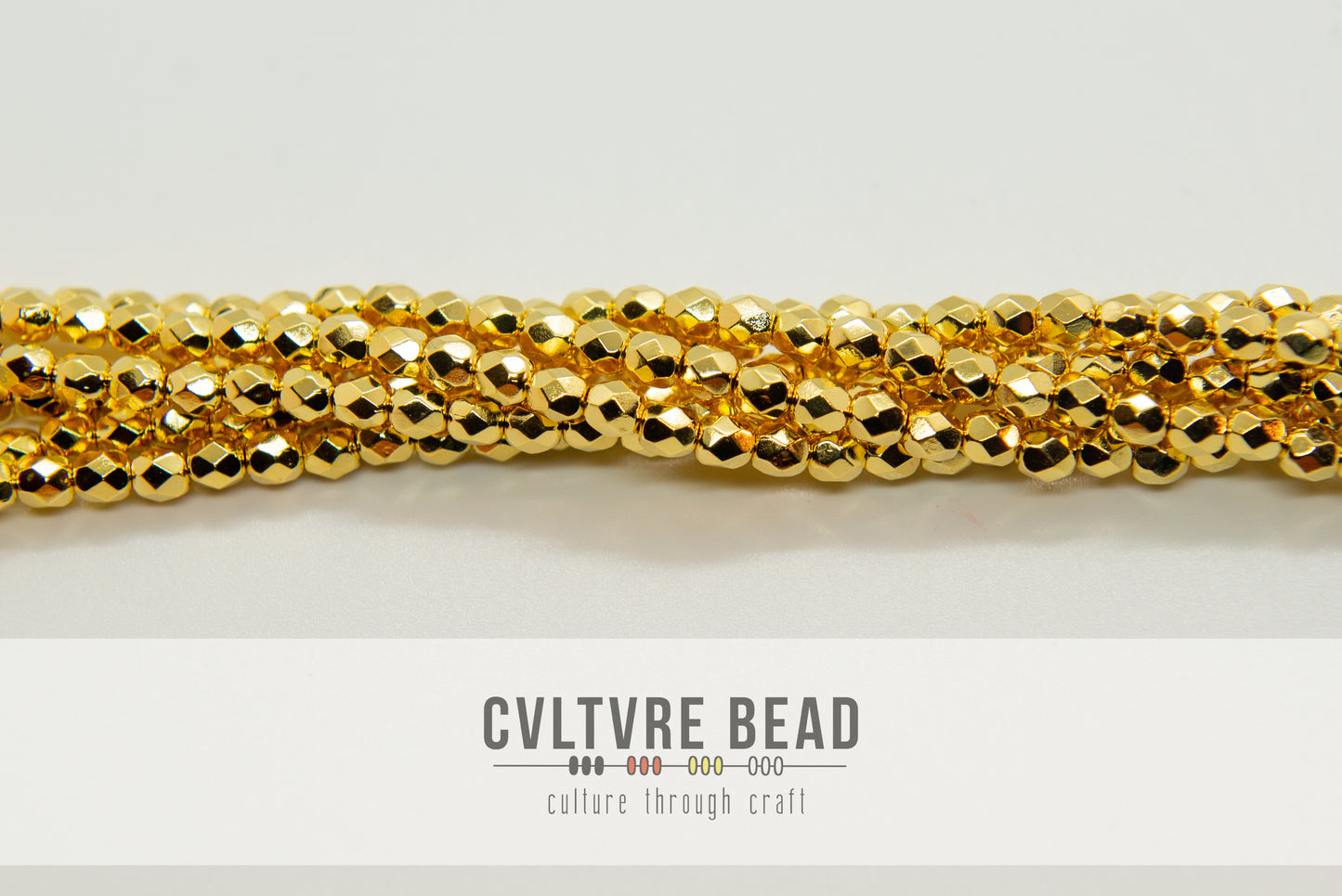 Czech Firepolished Beads - 4mm, 24kt Gold Plated
